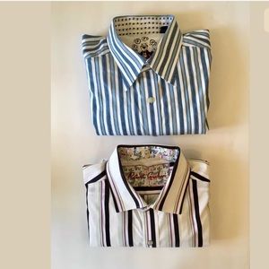 Lot of two Robert Graham long sleeve shirts